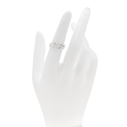 Tiffany Sterling Silver Paloma Picasso Graffiti Love Ring 52 6 2 of 5