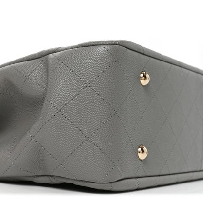 Chanel Caviar Quilted Large Classic Shopping Tote Grey 8 of 9