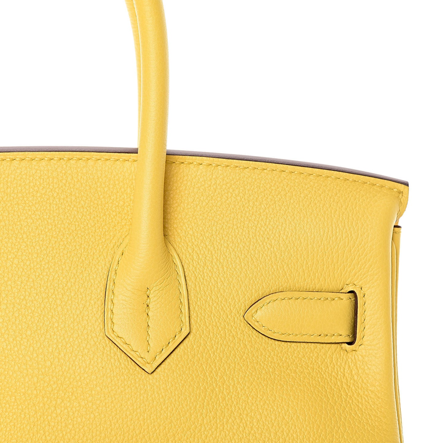 Taurillon Novillo Birkin 30 Jaune De Naples