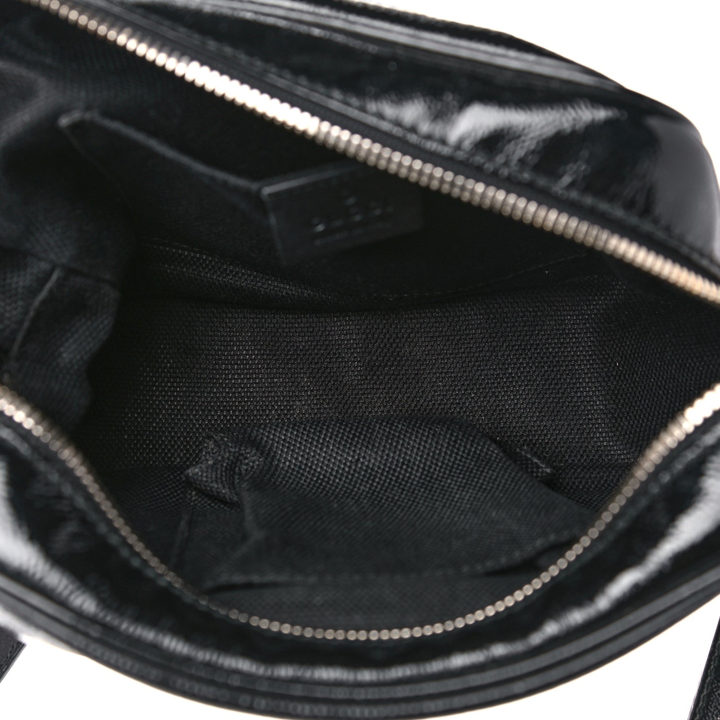 Soft Patent Small Soho Disco Bag Black