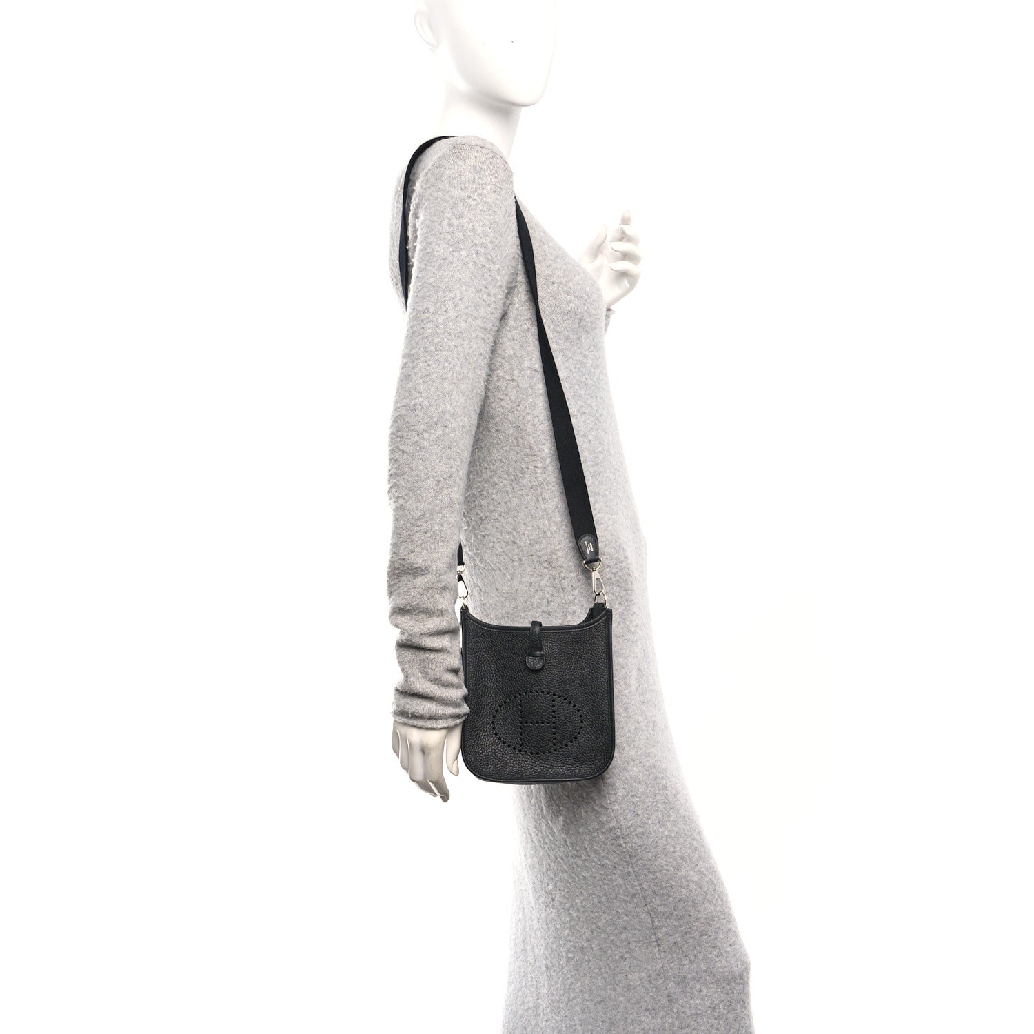 Hermes Taurillon Clemence Evelyne TPM Black 2 of 10
