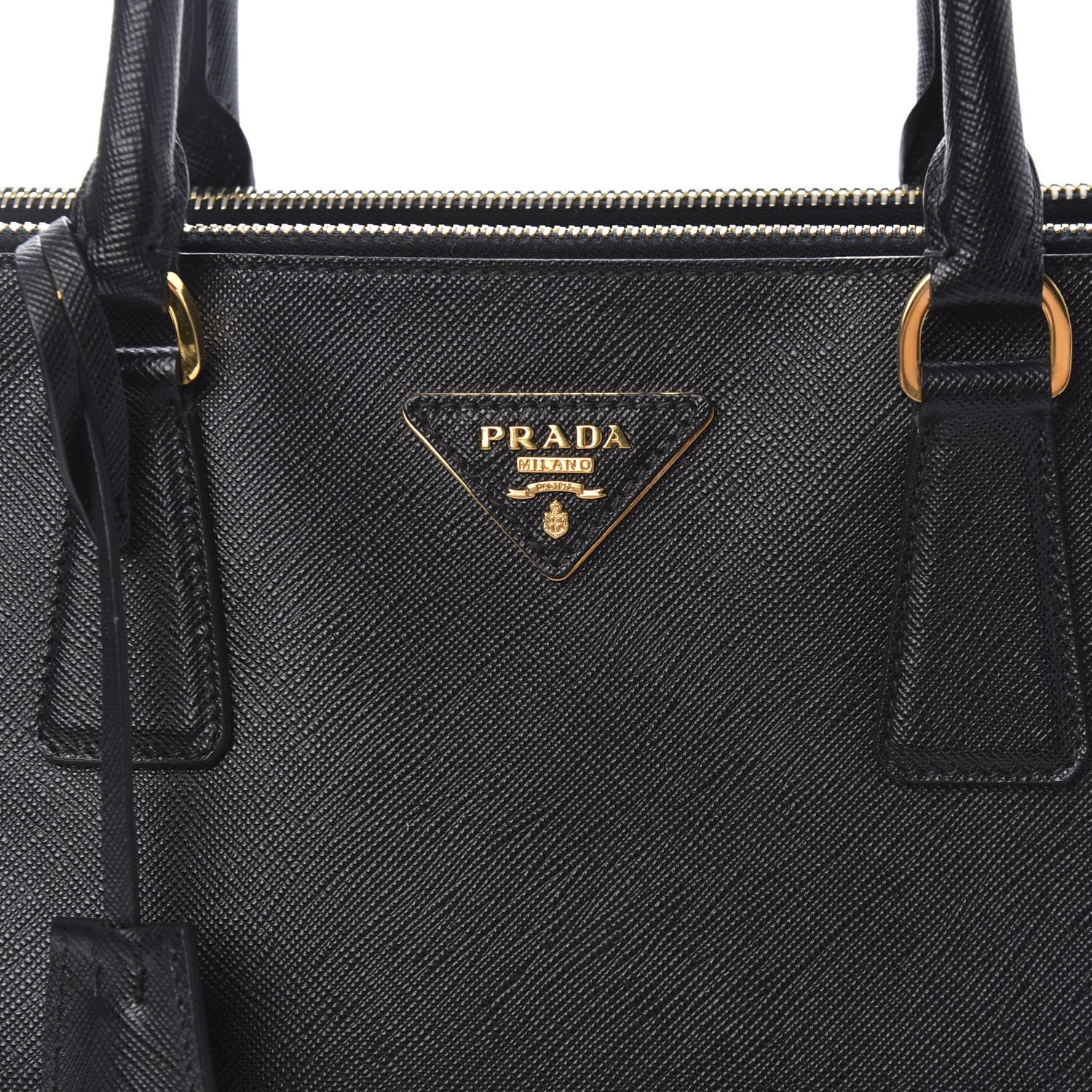 Prada Saffiano Large Galleria Double Zip Tote Black 10 of 10