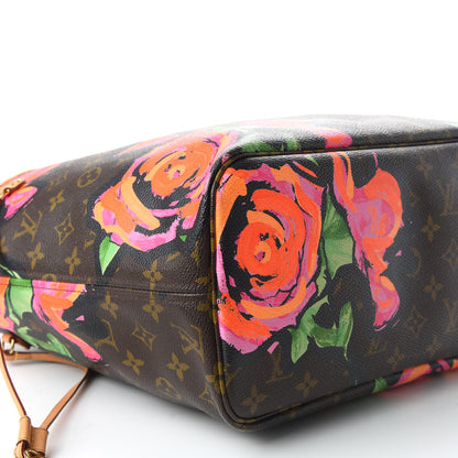 Louis Vuitton Monogram Roses Neverfull MM 5 of 8