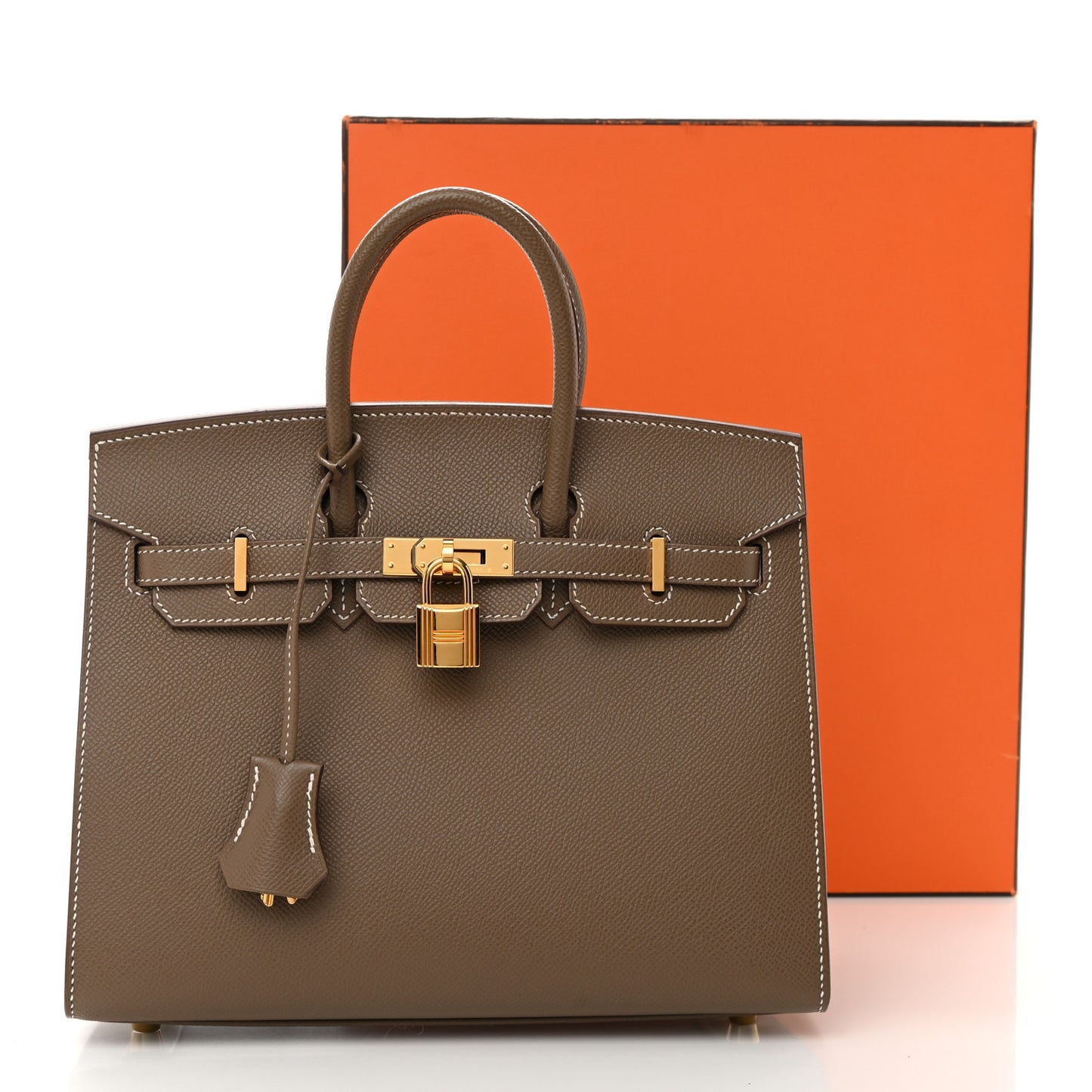 Epsom Birkin Sellier 25 Etoupe
