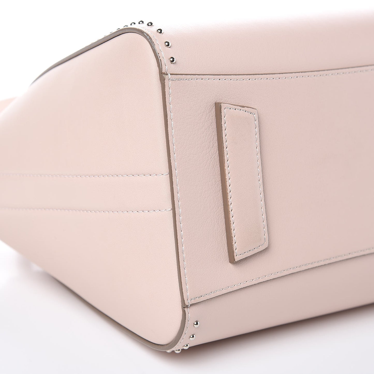 Calfskin Small Studded Antigona Nude Pink