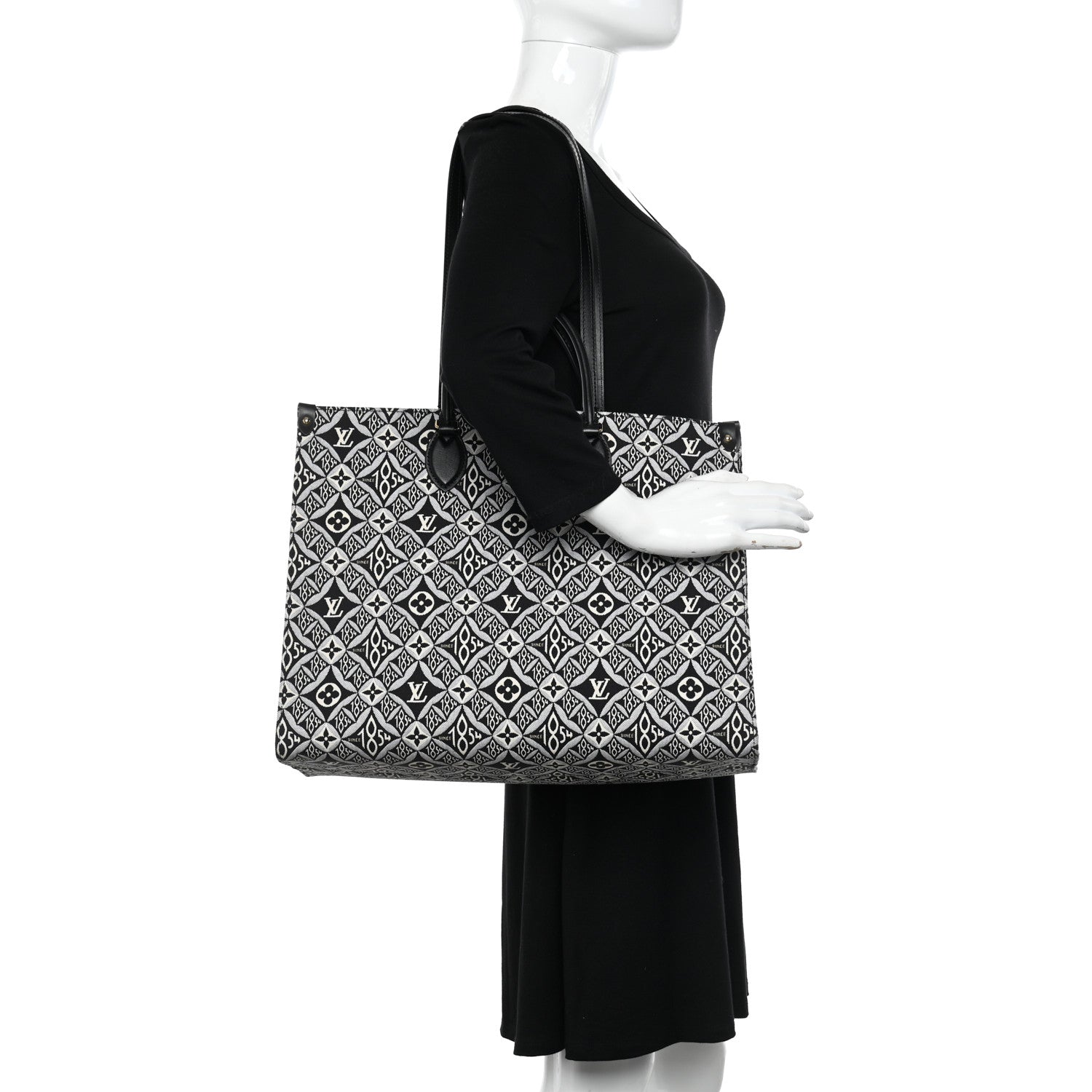 Louis Vuitton Jacquard Since 1854 Onthego GM Grey 2 of 9