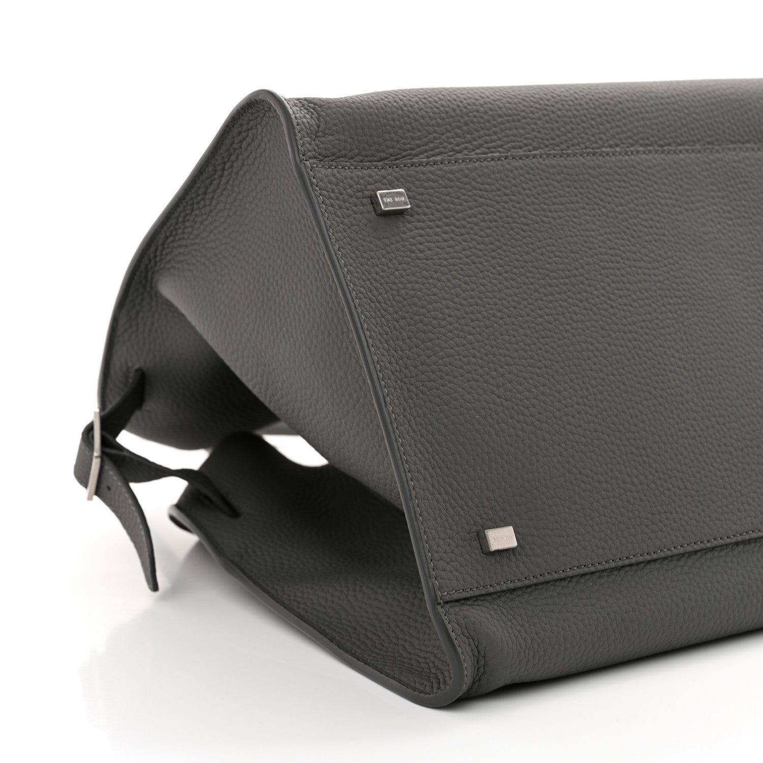 The Row Matte Grained Calfskin Soft Margaux 15 Timouse Grey 8 of 10