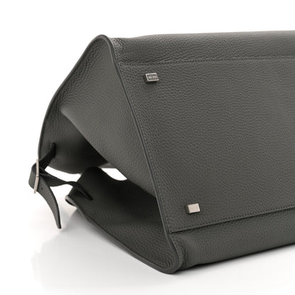 The Row Matte Grained Calfskin Soft Margaux 15 Timouse Grey 8 of 10