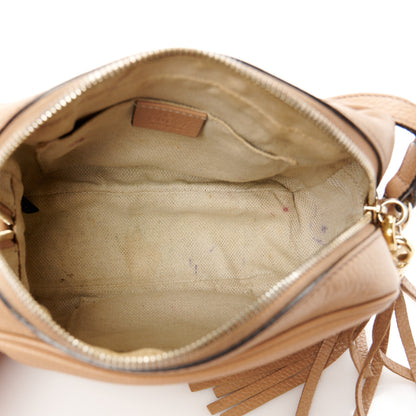 Gucci Pebbled Calfskin Small Soho Disco Bag Camelia 5 of 11