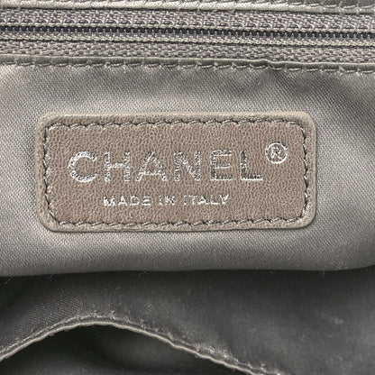 Chanel Lambskin Quilted Sharpei Frame Tote Black 6 of 10