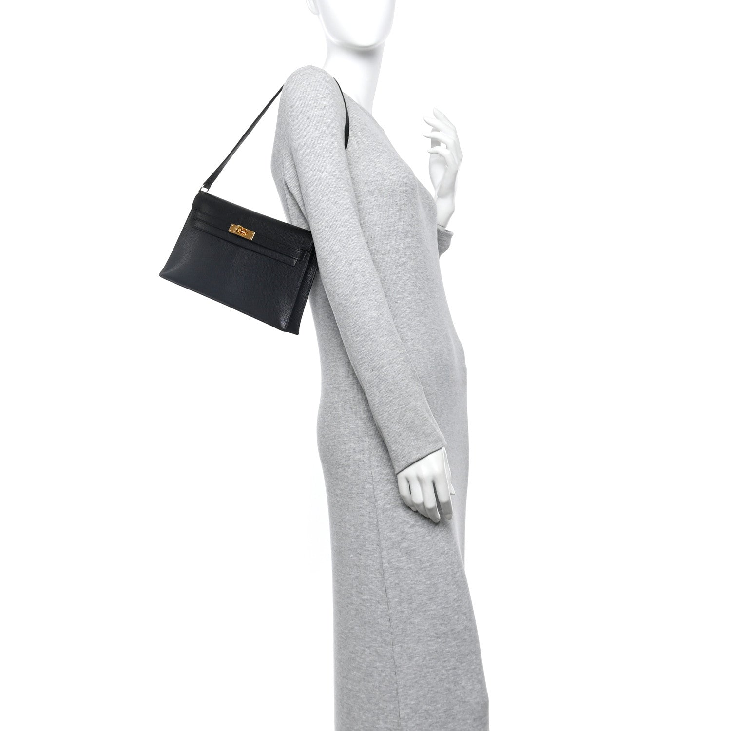 Hermes Chevre Chamkila Kelly Elan Black 2 of 10