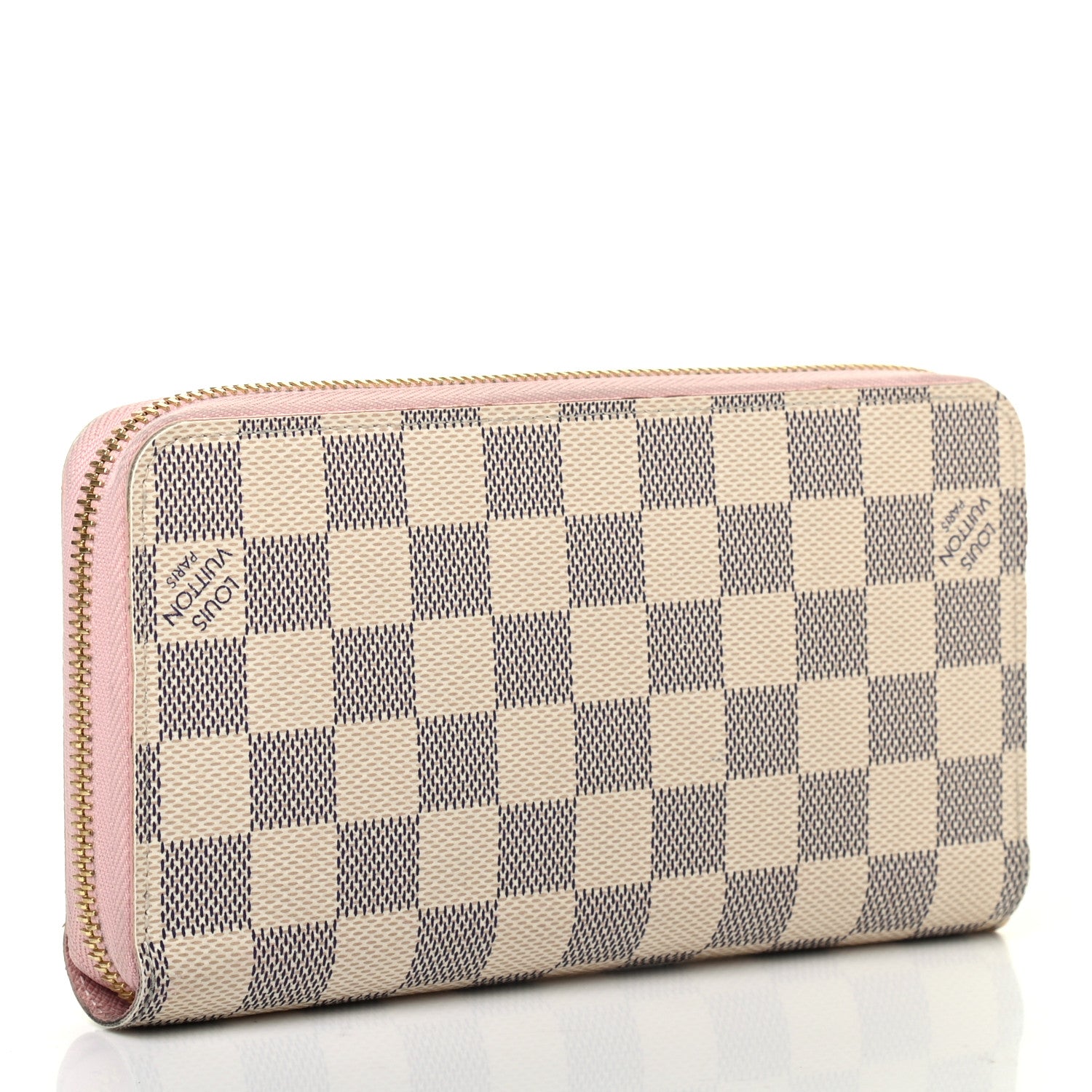Louis Vuitton Damier Azur Zippy Wallet Rose Ballerine 3 of 8