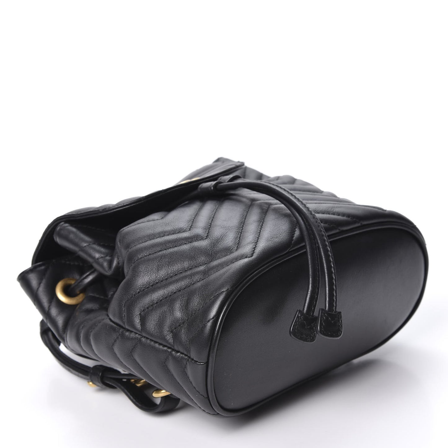 Calfskin Matelasse GG Marmont Flap Backpack Black