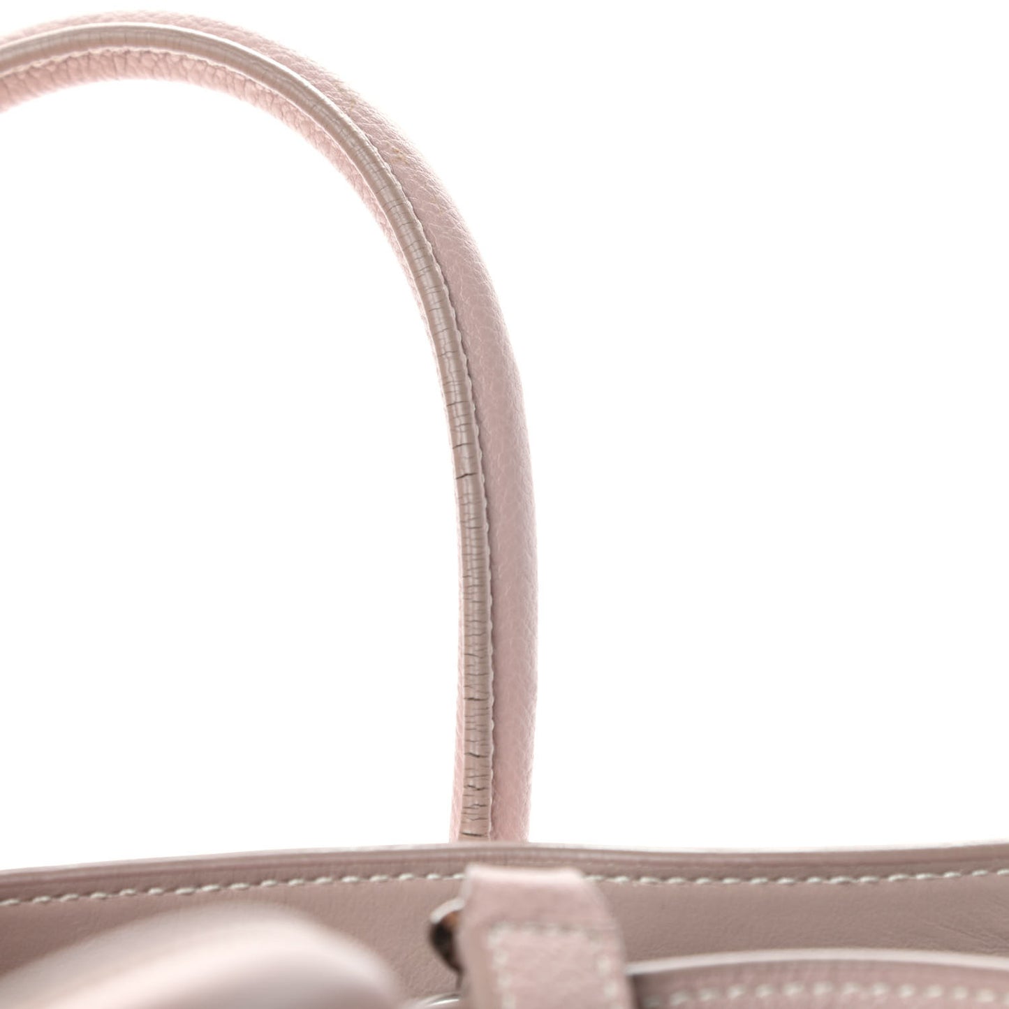 Grained Calfskin Baby Sac De Jour Antique Rose