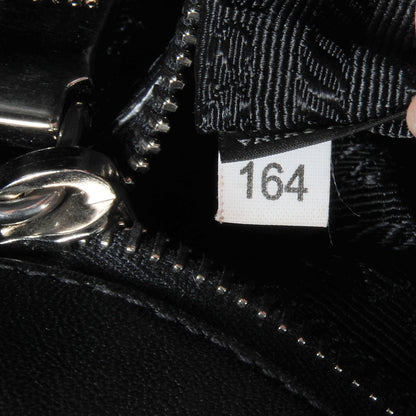 Prada Soft Calf Chain Tote Nero Black 7 of 8