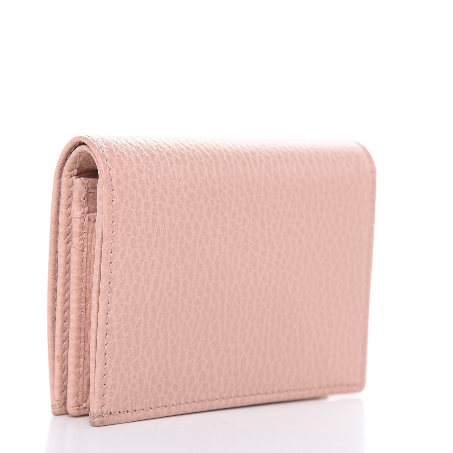 Dollar Calfskin GG Marmont Card Case Perfect Pink