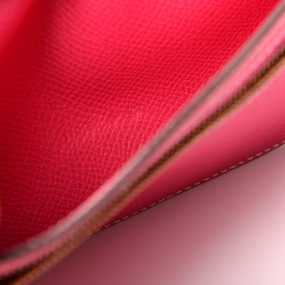 Hermes Epsom Bearn Gusset Wallet Rose Tyrien 7 of 8