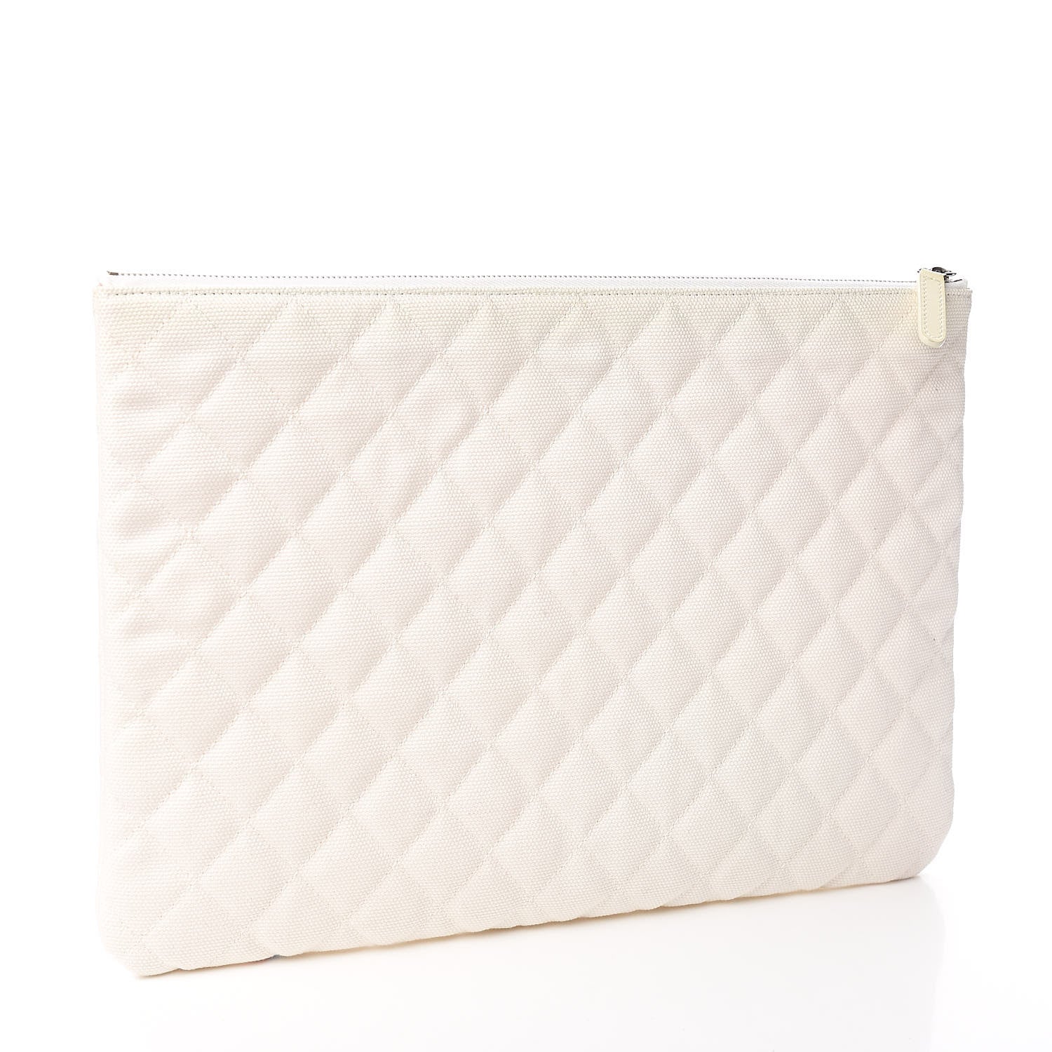 Chanel Canvas Large Coco Cuba Cosmetic Case Yellow Turquoise 3 of 9