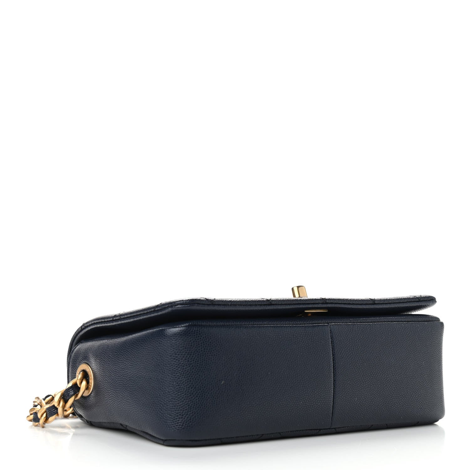 Chanel Caviar Quilted Small Fashion Therapy Flap Bag Navy Blue 4 of 10