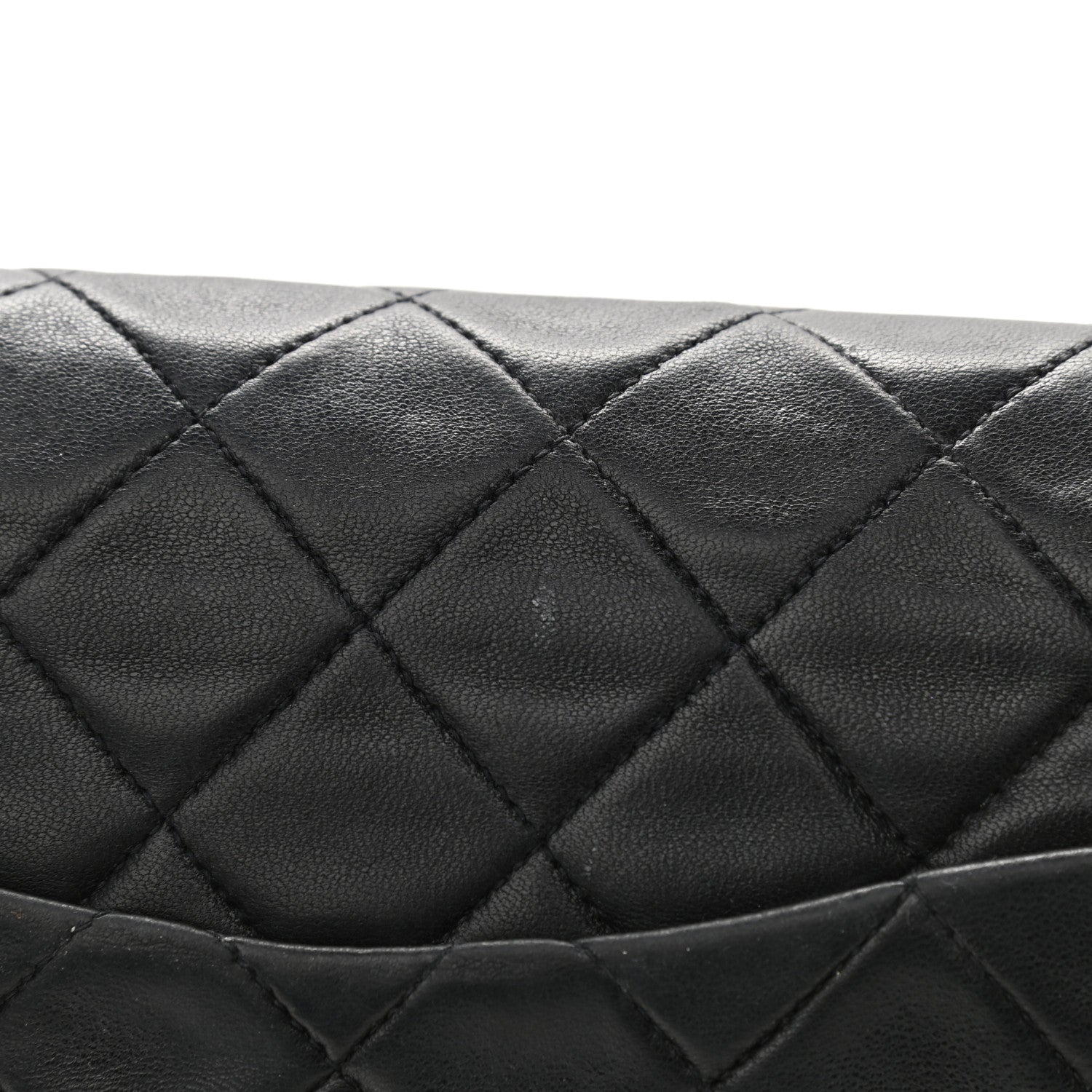 Chanel Lambskin Quilted Medium Double Flap Black 12 of 14