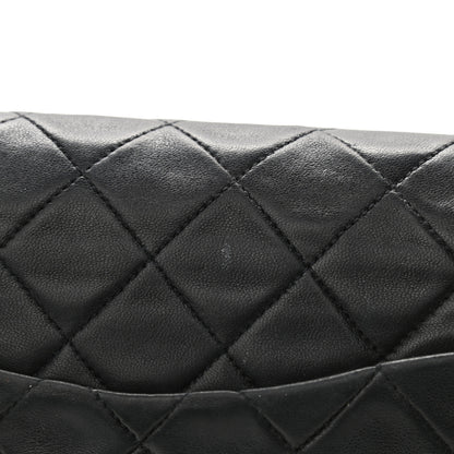 Chanel Lambskin Quilted Medium Double Flap Black 12 of 14