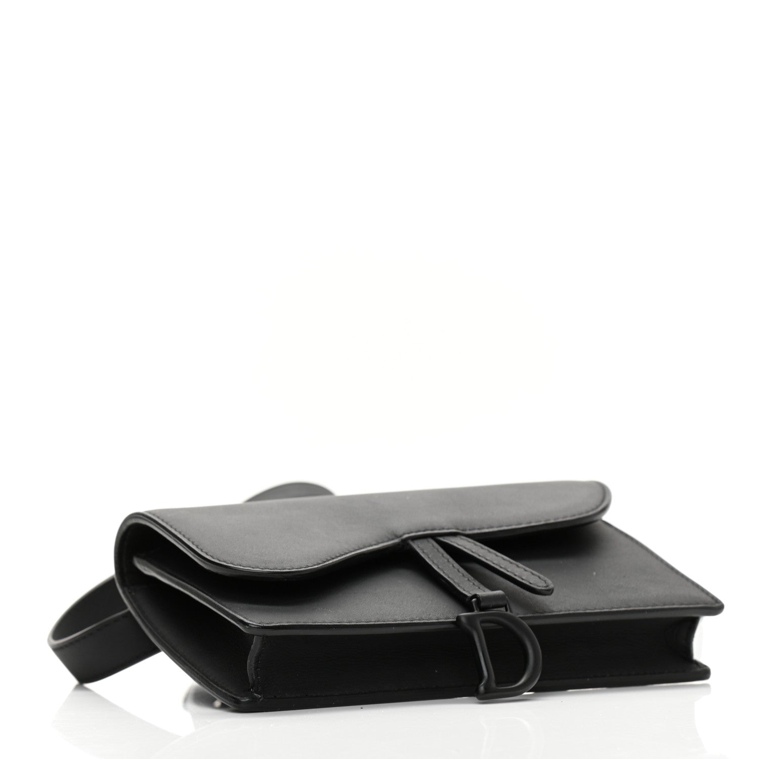 Christian Dior Ultra Matte Calfskin Saddle Belt Bag Black 3 of 7