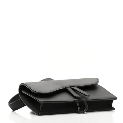 Christian Dior Ultra Matte Calfskin Saddle Belt Bag Black 3 of 7