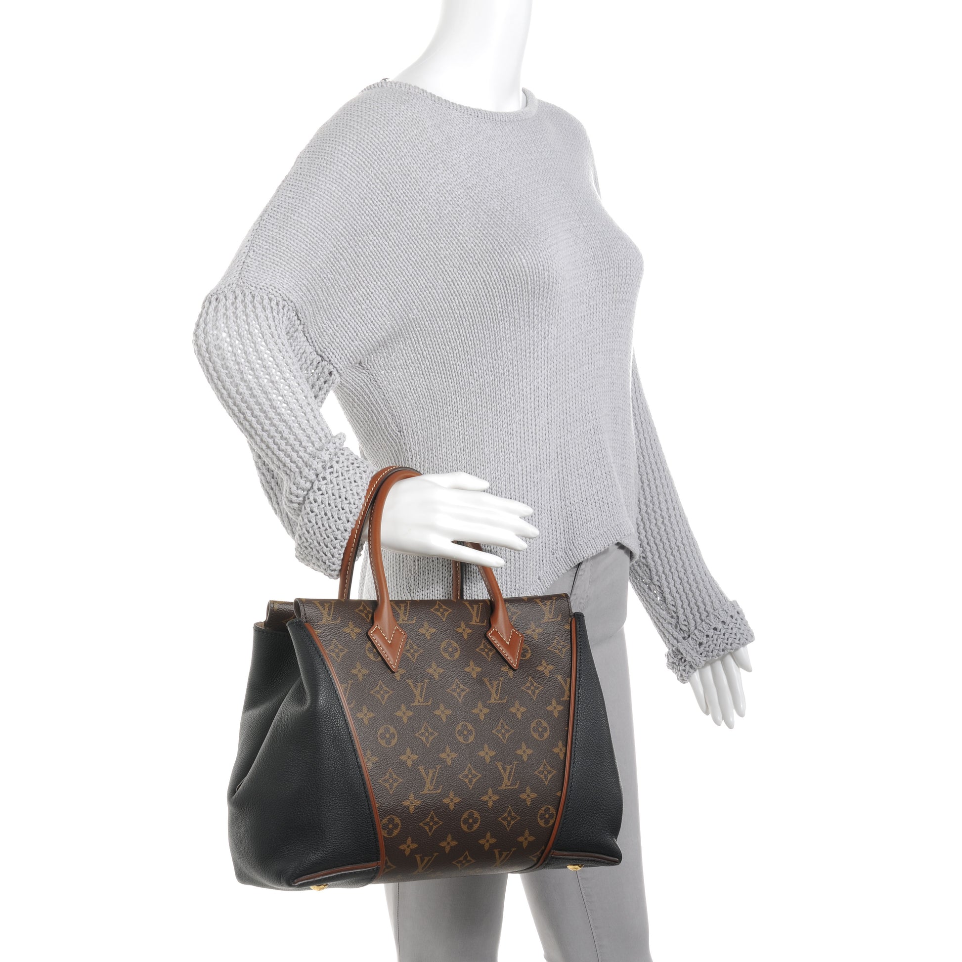 Louis Vuitton Monogram Tote W PM Black 2 of 8