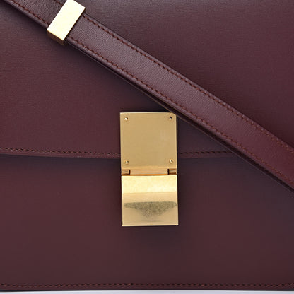 Celine Box Calfskin Medium Classic Box Flap Bag Burgundy 12 of 12