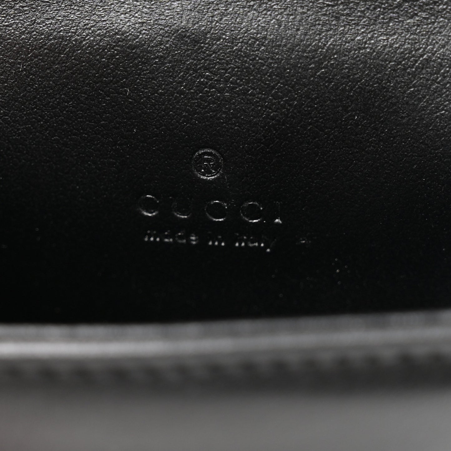 Calfskin Matelasse GG Marmont Key Chain Black