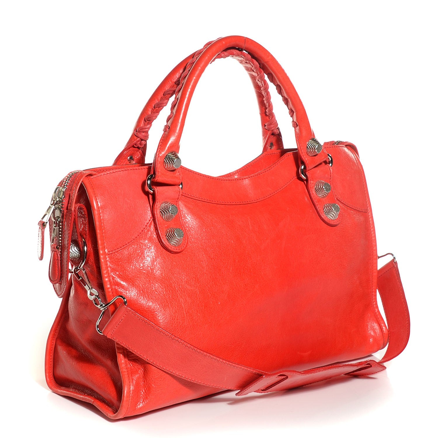 Balenciaga Agneau Giant 21 Silver Hardware City Vermillion 2 of 12
