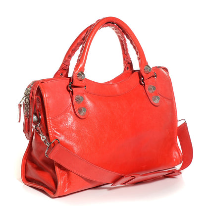 Balenciaga Agneau Giant 21 Silver Hardware City Vermillion 2 of 12
