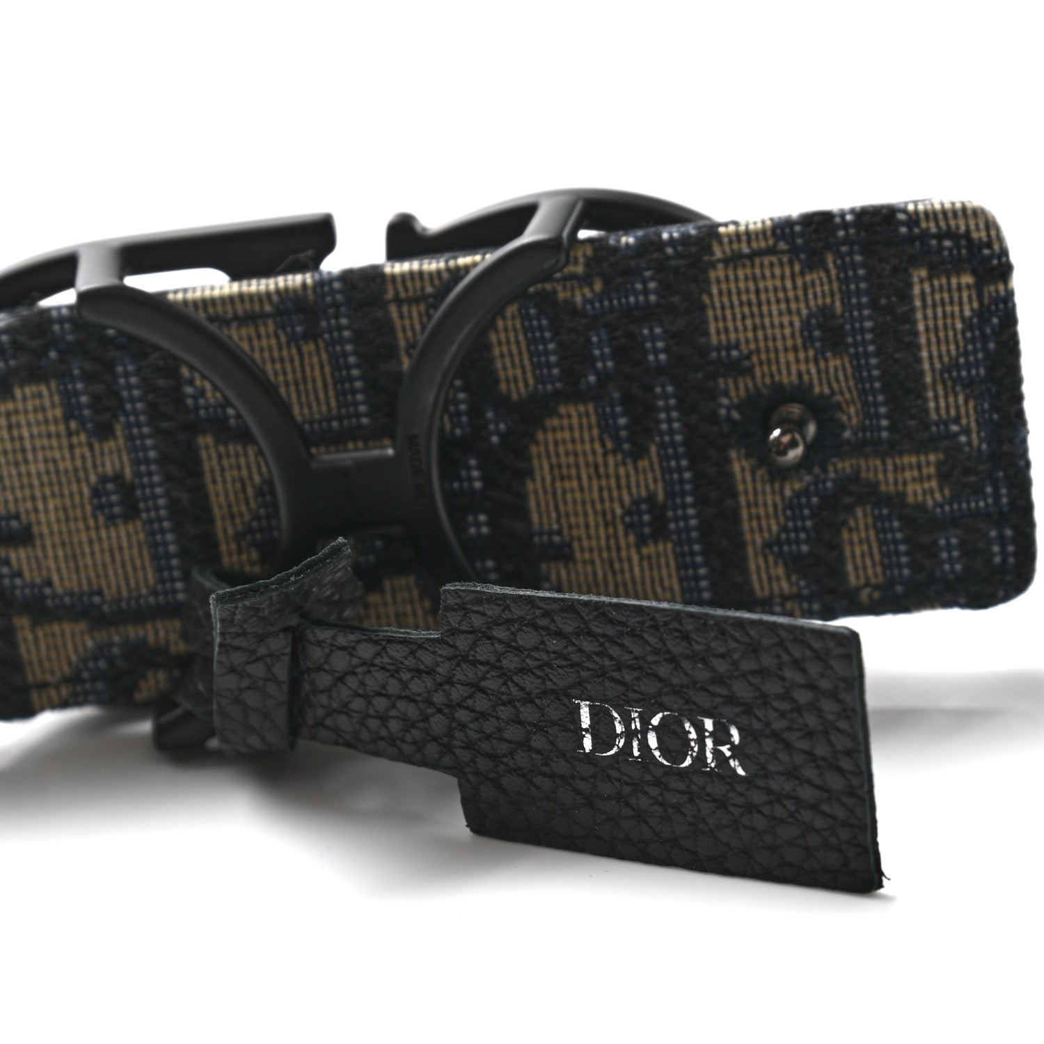 Christian Dior Oblique 35mm Belt 100 Blue Multi 5 of 6