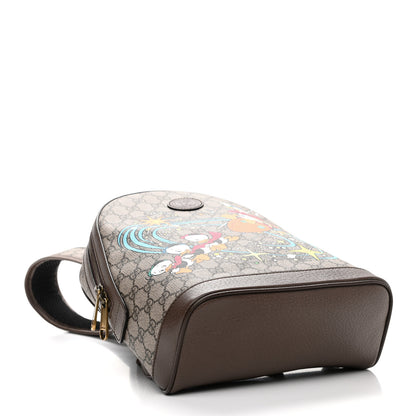 Gucci X DISNEY GG Supreme Monogram Donald Duck Small Interlocking G Dome Backpack Beige Multicolor New Acero 4 of 10