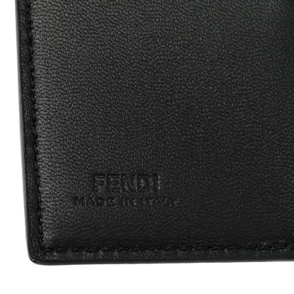 Fendi Nappa Matisse FF Diagonal Embossed Micro Tri-Fold Wallet Black 8 of 10