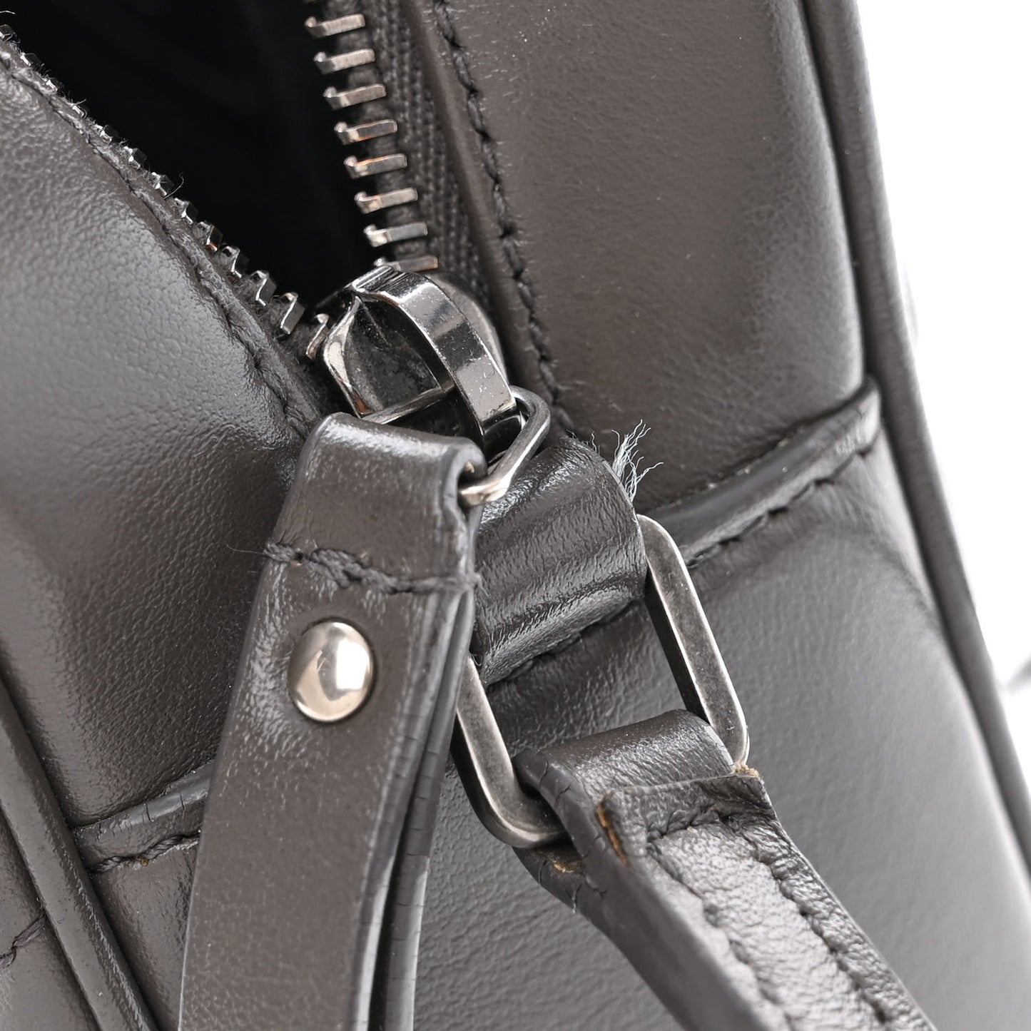 Calfskin Matelasse Monogram Lou Camera Bag Dark Smog