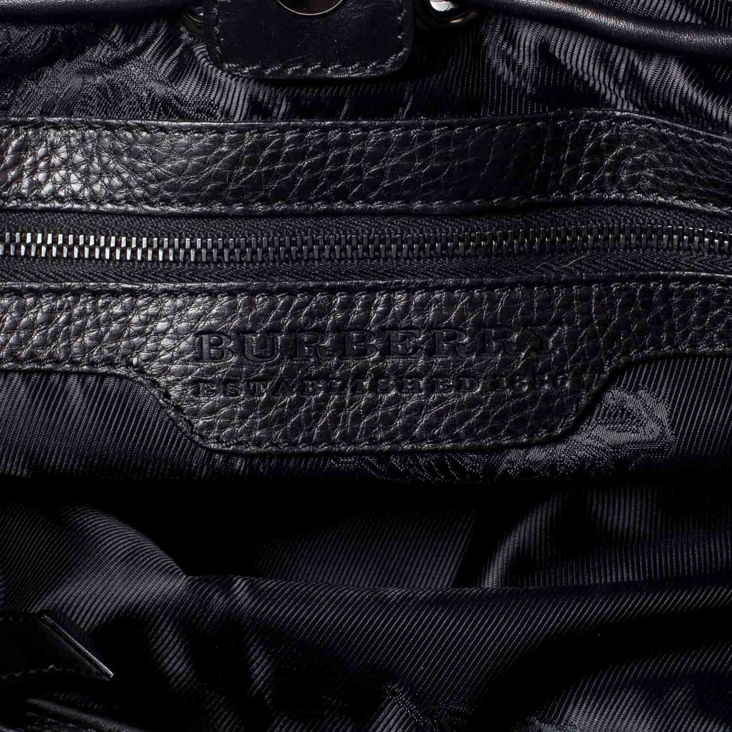 Burberry Prorsum Leather Mason Warrior Studded Hobo Black 7 of 10