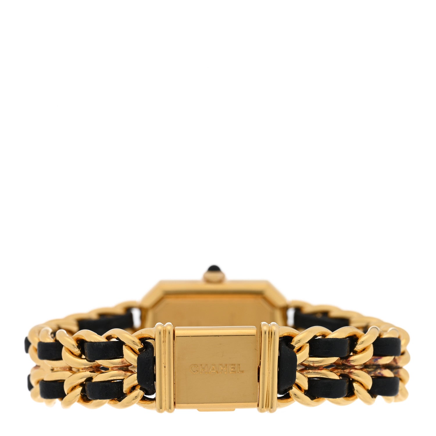 Chanel Stainless Steel Lambskin 20mm Chain Premiere Quartz Watch Gold M 3 of 4