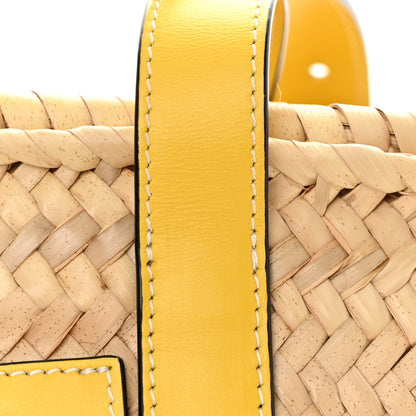 Loewe Raffia Small Basket Tote Bag Natural Yellow 12 of 13