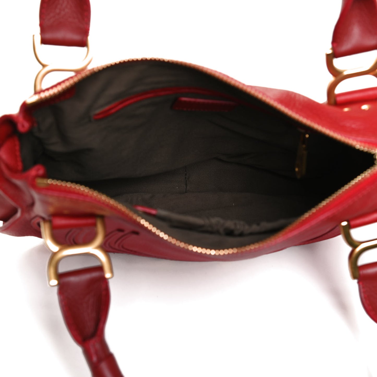 Calfskin Medium Marcie Satchel Red