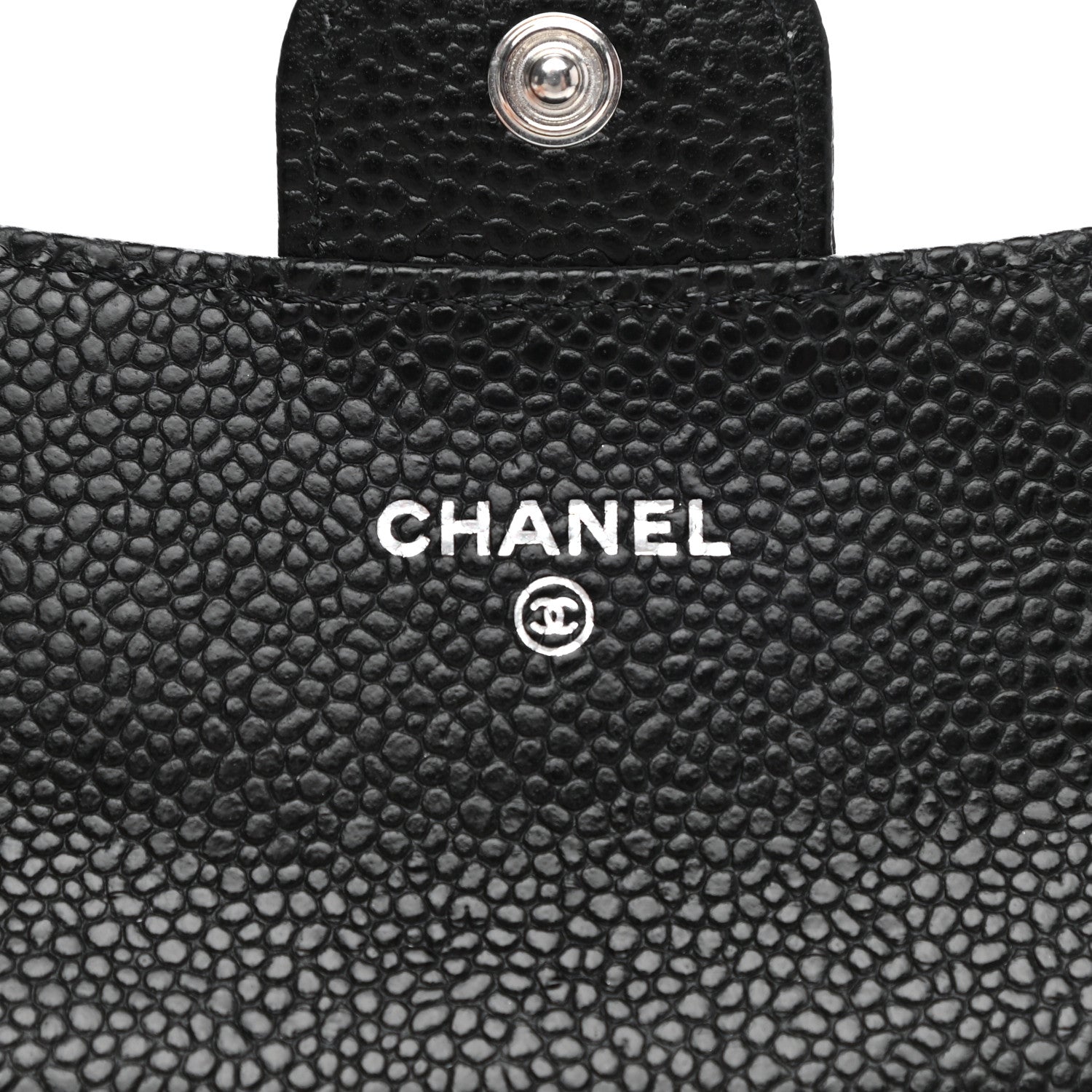 Chanel Caviar Quilted Flap Card Holder Wallet Black 6 of 9