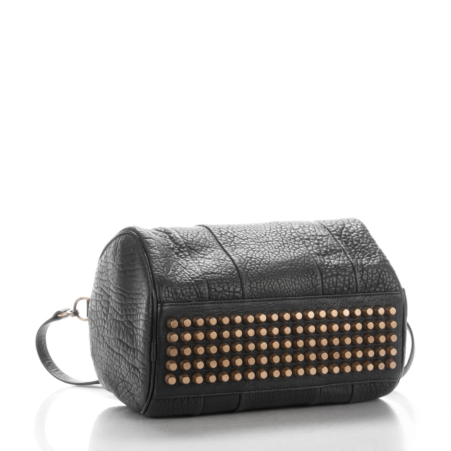 Alexander Wang Pebbled Lambskin Rocco Black Antique Brass Hardware 4 of 6