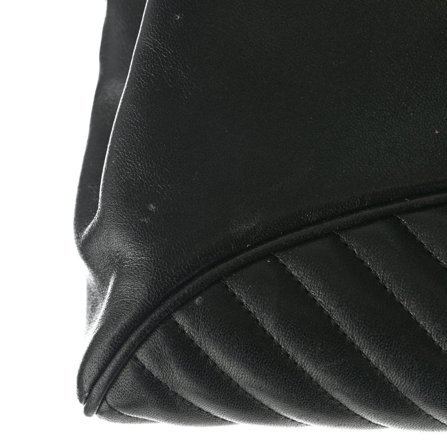 Chanel Lambskin Chevron Evening Clutch Black 10 of 13