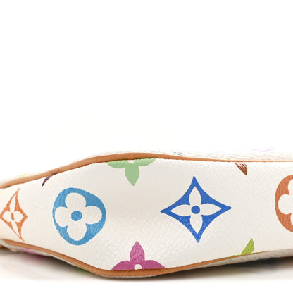 Louis Vuitton Monogram Multicolor Pochette Accessories White 8 of 9