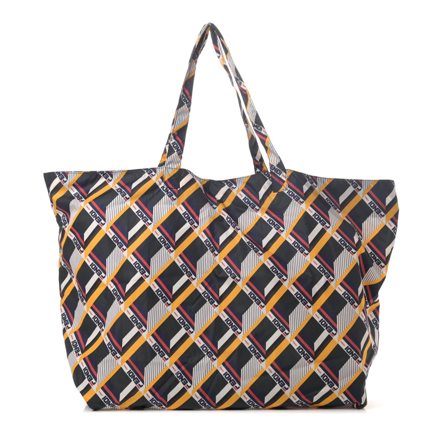 X FILA Nylon Mania Fold Up Tote Black