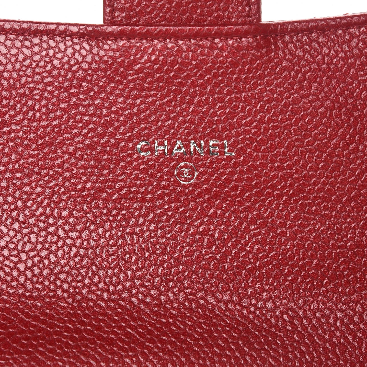 Chanel Caviar Quilted Travel Wallet Red 9 of 11