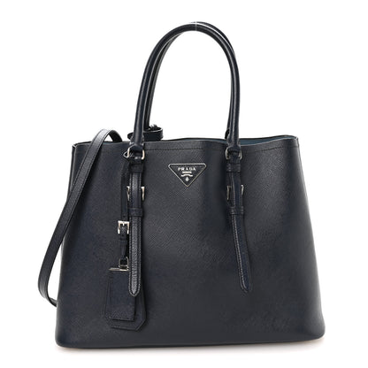 Prada Saffiano Cuir Medium Double Handle Tote Baltico Astrale 1 of 14