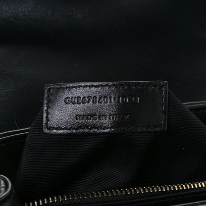 Saint Laurent Calfskin Y Quilted Monogram Toy Loulou Crossbody Bag Black 8 of 12