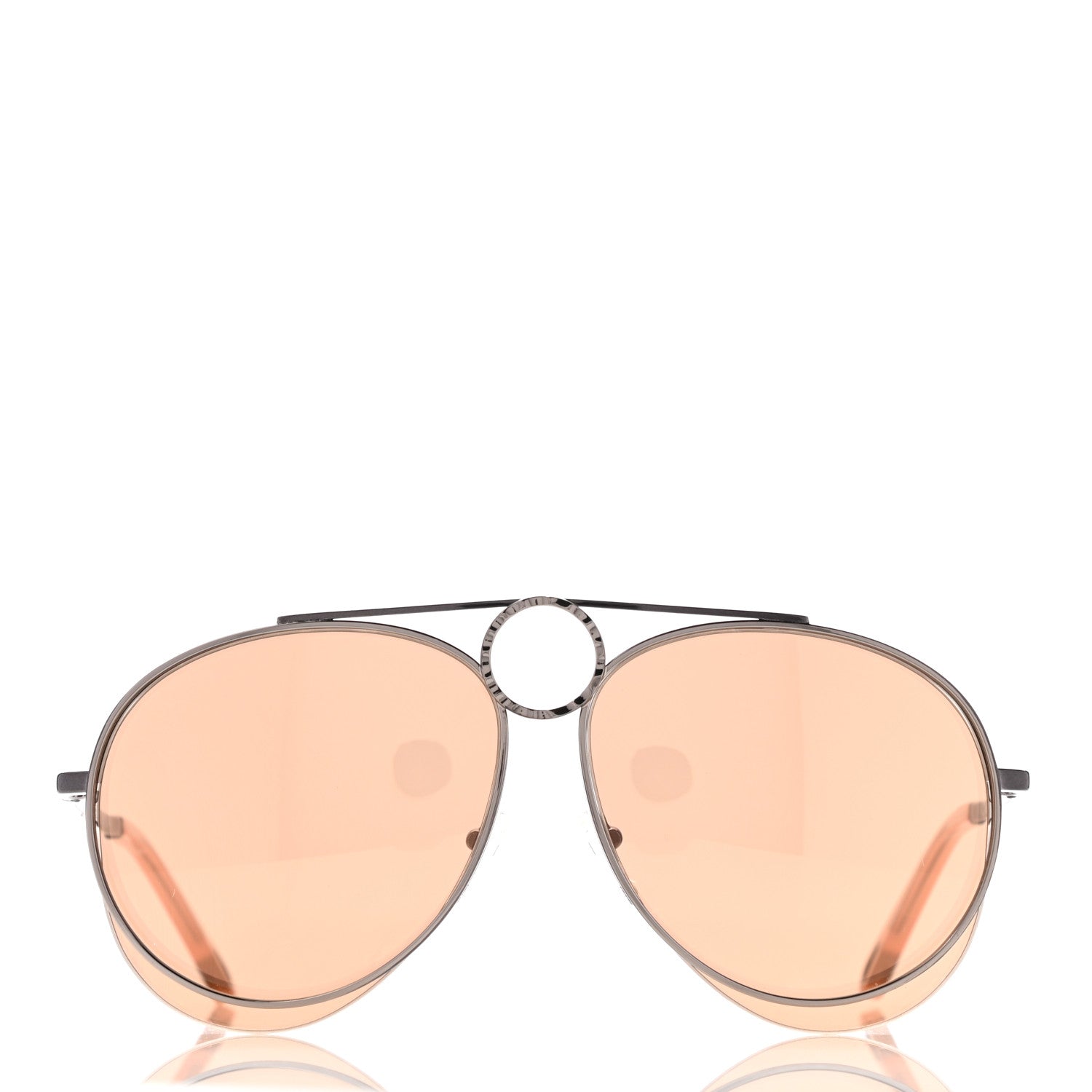 Chloe Metal Mirrored Romie Aviator Sunglasses CE144S Copper 2 of 6