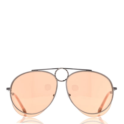 Chloe Metal Mirrored Romie Aviator Sunglasses CE144S Copper 2 of 6